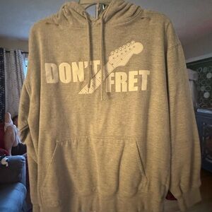 Gray 'Don't Fret' Graphic Hoodie